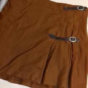 Hesperus Brown buckle skirt